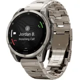 Garmin fenix 8 AMOLED 47 mm sapphire, titan mit Schlitzen Titanium