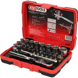 KS Tools 1/4" TORSIONpower Bit-Stecknuss-Box 33-tlg.