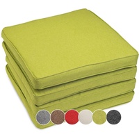 Sunnypillow 4er Set Stuhlkissen wasserdicht UV-lichtecht 40 x 40