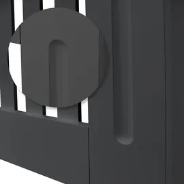 ML-Design ECD Heizkörperverkleidung Landhausstil 152x19x82 cm Anthrazit MDF lackiert