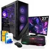 SYSTEMTREFF Gamer Komplett PC - Intel Core Ultra 5 245K - Nvidia GeForce RTX 4060 8GB - 32GB DDR5 - 1TB M.2 SSD (NVMe) WD SN3000 + - 27 Zoll Monitor