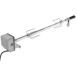 BBQ Rotisserie-Drehspieß mit professionellem Motor Stahl 900 mm