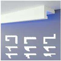 heximo LED-Schattenfugenprofil 1,7 m 60 x 35 mm