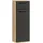 mokebo Der Matrose Bad-Beistellschrank 33 x 91 x 34 cm Schwarz/Eiche