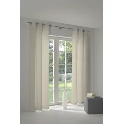 Vorhang ADAM "Little Parrot" Gr. 3, beige (natur), B:145cm H:225cm, Jacquard, Baumwolle (Bio-Baumwolle), Gardinen, nachhaltig