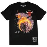 Mitchell & Ness Print-Shirt BLAZE schwarz XL