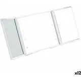 Berilo Taschenspiegel LED Leicht Weiß 1,5 x 9,5 x 11,5 cm (12 Stück)