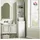 Homcom Badezimmerschrank 35 x 179 x 30,5 cm Weiß