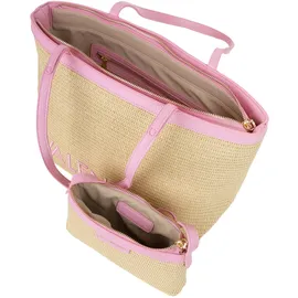 Valentino Maiam Shopper Baumwolle/Pink/Beige