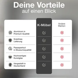 K-Möbel Bilderrahmen Aluminium Schwarz A3 1 St.