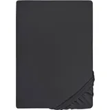 biberna 0077144 Feinjersey 140 x 200 - 160 x 200 cm titanium