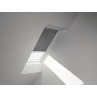 VELUX Plissee-Faltstore solarbetrieben betongrau uniSK08 1163SWL