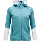 Peak Performance Damen Rider Essentials Hoodie Jacke (Größe XL, tuerkis)