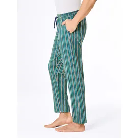 wäschepur WITT WEIDEN Hose lang in dunkelblau-grün-gestreift | Gr.: 52/54