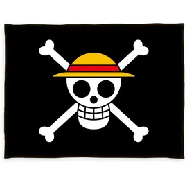 Herding Wellsoft-Flauschdecke One Piece Totenkopf-Design, 150 x 200 cm, Polyester