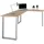 HJH Office Schreibtisch Workspace Basic I Buche Nachbildung/silber