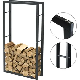 BC-ELEC Holzablage HHWPF0023 Stahl 150 x 80 x 25 cm Schwarz