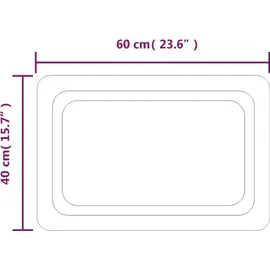 vidaXL LED-Badspiegel 40x60 cm