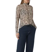 Comma, T-Shirt, braun, 34