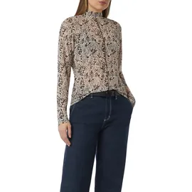 Comma, T-Shirt, braun, 34