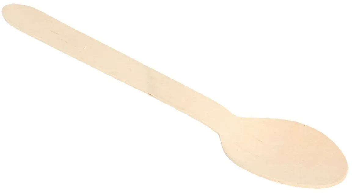 Hölzerne Dessertlöffel 125mm 100un