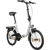 ZÜNDAPP ZF40 Klappfahrrad Erwachsene 20 Zoll Fahrrad 3 Gang Klapprad Damen Herren City Bike Faltrad Fahrrad tiefer Einstieg Folding Bike Unisex (weiß, 35,5)