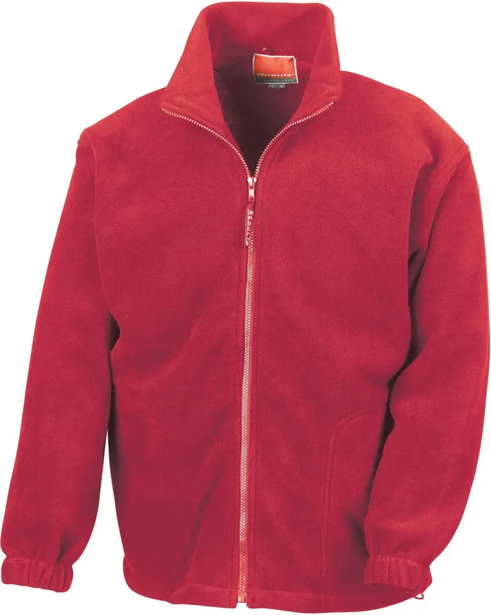 Result Herren Schwere Fleece Jacke Sweatjacke R036X red XXL