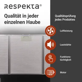 Respekta Kaminhaube 90 cm Schwarz