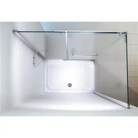 Glaszentrum Hagen 120x90x195cm Hephaistos Frost Duschkabine - Tasse/Siphon