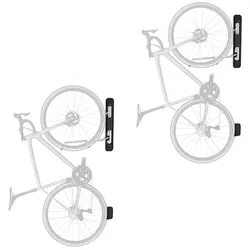 Set 2x Fahrrad Wandhalterung schwenkbar Cranit Fahrradlift passend für 54-70mm Reifenbreite ME84 schwarz