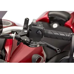 PROTECH Hebel Kupplungshebel Sport 6061-T6-Aluminium schwarz eloxiert / Versteller schwarz schwarz, schwarz