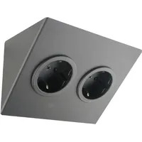 Caressi Schuko-Steckdose 2ST14 Schwarz 2 St.