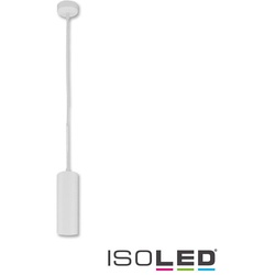 ISOLED Pendelleuchte 130, rund, GU10, exkl. Leuchtmittel, Aluminium, Weiß ISO-114214