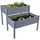 nyvi Hochbeet NYVIGreen 2 Abteilungen 100 x 50 x 80 cm Grau
