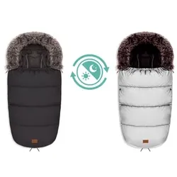 fillikid Winterfußsack Manaslu Reflect schwarz