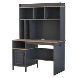 aea Kinderzimmermöbel Kinderzimmer Bett Kinderbett Grau Holz Set 4tlg - Grau