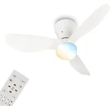 Briloner LUFITO 78 cm Deckenventilator Weiß
