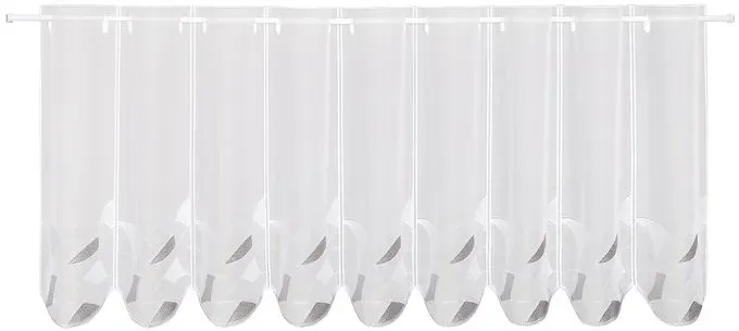 Gerster Collection Kurzgardine Gina 145 x 45 cm Polyester Weiß