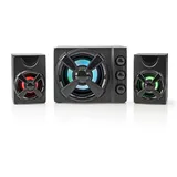 Nedis Nedis, Gaming 2.1 Audiosystem mit LED & USB-Stromversorgung, Schwarz