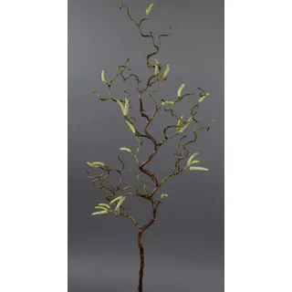 Seidenblumen Roß Korkenzieherhasel/Haselnusszweig 65cm GA Kunstzweig künstlicher Zweig Korkenzieherzweig