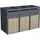 Estexo Mülltonnenbox 3 Türen 120 x 80 x 110 cm anthrazit
