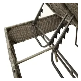 vidaXL Doppel-Sonnenliege 59 x 200 x 29 cm Hellgrau