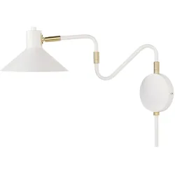 Wandlampe BALIEM verstellbar Metall Weiß
