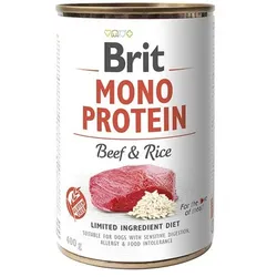 BRIT Mono Protein Beef & Rice 12x400 g Rind und Reis