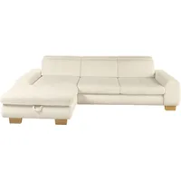 Set One by Musterring Ecksofa "SO 3400 Sitzhöhe 47cm oder 49cm, Sitztiefe verstellbar, B/T: 307/195cm", grau (silber), B:307cm H:84cm T:195cm, 88% Polyester;12% Polyamid, SET ONE BY MUSTERRING, Sofas, Ecksofa, whlw. mit Funktion, Kaltschaum, in Cord, silver, Sitzhöhe 47