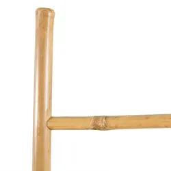 vidaXL Handtuchleiter mit 5 Sprossen Bambus 150 cm