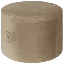 OMNANA CUSHYTM Meditationskissen Velvet 20cm SMOKY BISCUIT 