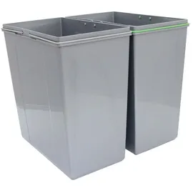 MONSTER SHOP Mülleimer 45 l Silber