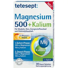 Tetesept Magnesium 500 + Kalium Tabletten 30 St.