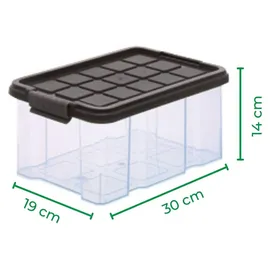 Novatool Aufbewahrungsbox 55 L 3-tlg. anthrazit